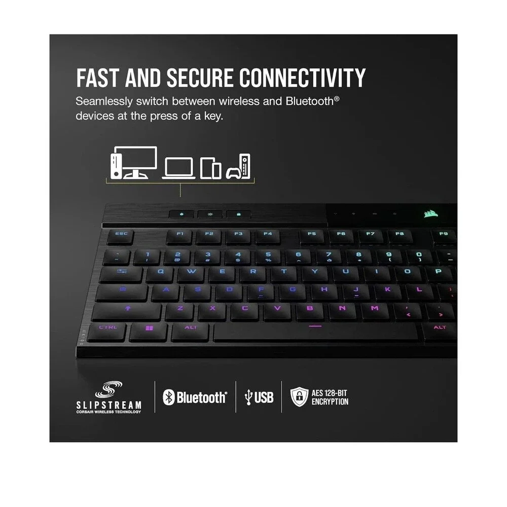 CORSAIR K100 Air Wireless RGB Mechanical Gaming Keyboard - Cherry MX Ultra LP